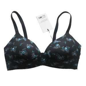 Knix X Anna Sui Wingwoman Contour Bra Size 2 Boudoir Bouquet Floral